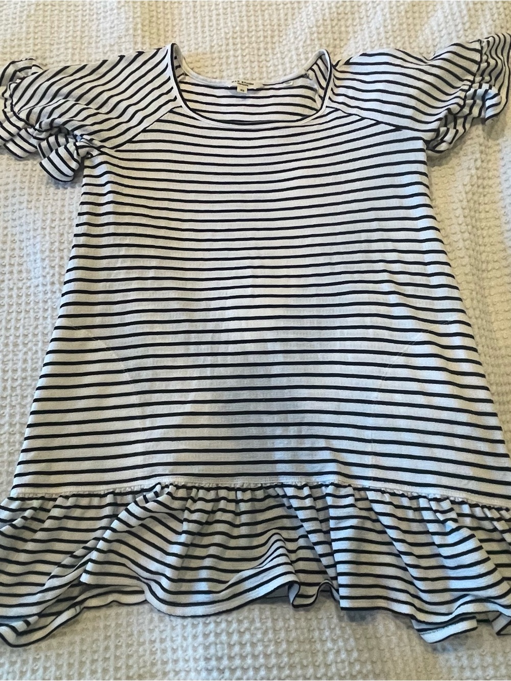 Max Studio Black & White Striped Knit Top